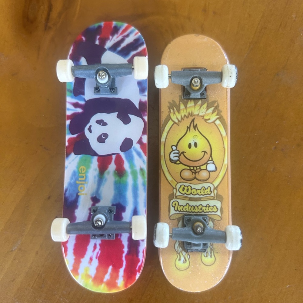Tech Deck World Industries Flame Boy Enjoi Panda Tie Dye Skateboards